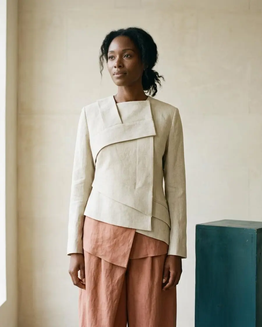 Illustrative fashion campaign for the Form & Field storefront concept